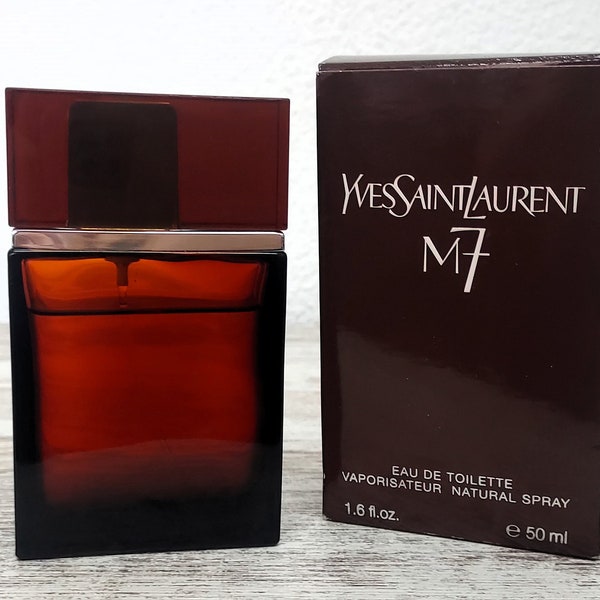 M7 YSL, Yves Saint Laurent EDT (eau de toilette) 50ml (Quasi pieno). Annata fuori produzione estremamente rara.