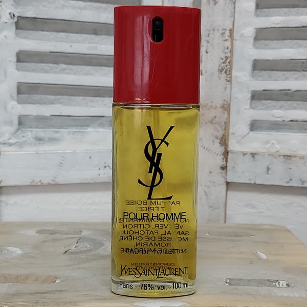 Pour Homme YSL, Yves Saint Laurent EDT (eau de toilette) 100ml. Discontinued vintage extremely rare.