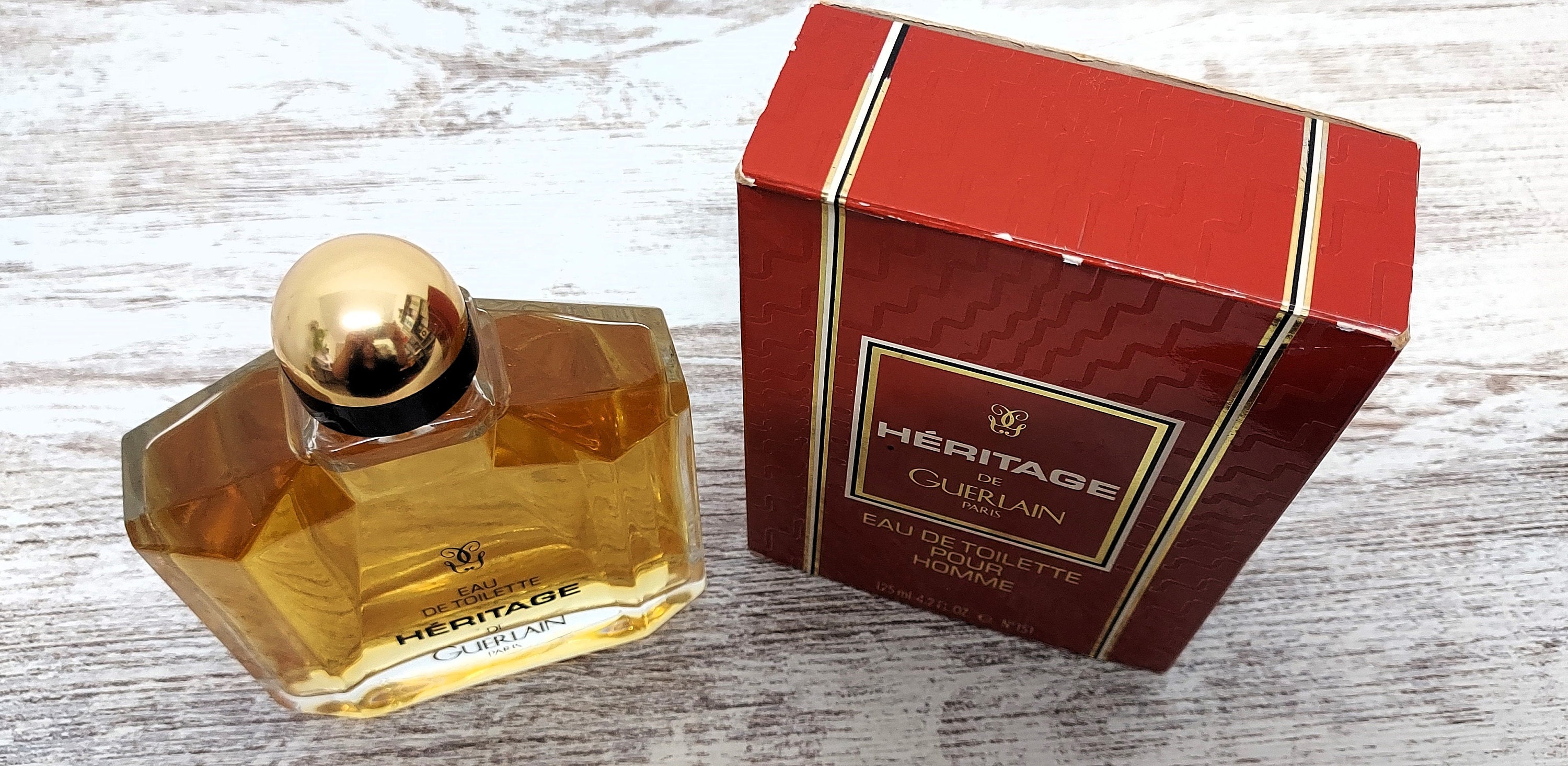 未使用　Guerlain Héritage Eau de Toilette Amazon.com : Heritage by Guerlain for Men - 3.4 oz EDT Spray