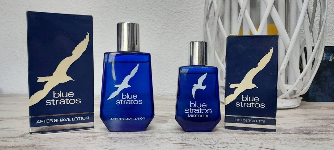 Stratos Eau De Toilette Blue Stratos Cologne Bottle Blue Stratos