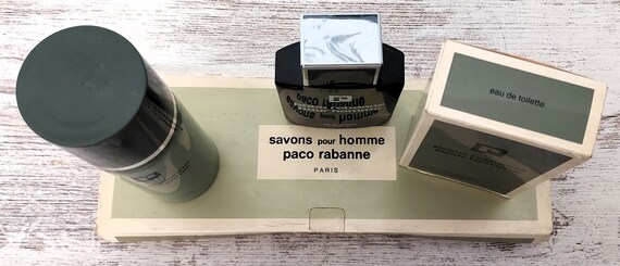 Paco Rabanne Pour Homme EDT eau De Toilette 100ml Natural Deodorant Spray 150ml Soaps 100g X 3. Discontinued Vintage Formula. Etsy UK