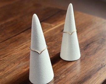 Chevron 14k gold filled ring