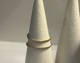 Twisty 14k gold filled ring