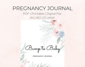 Pregnancy Journal, Printable Pregnancy Planner, Digital Pregnancy Planner, Pregnancy Book, Bump to Baby Planner, Baby Shower Gift