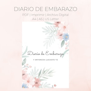 Diário de Embaraço Digital Personalizável | Planner para Embarazadas | PDF Descargável para Seguimento do Embaraço