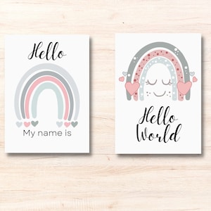 Hitos del bebé, hitos del bebé imprimibles, regalo de baby shower, tarjetas del mes del bebé de género neutro