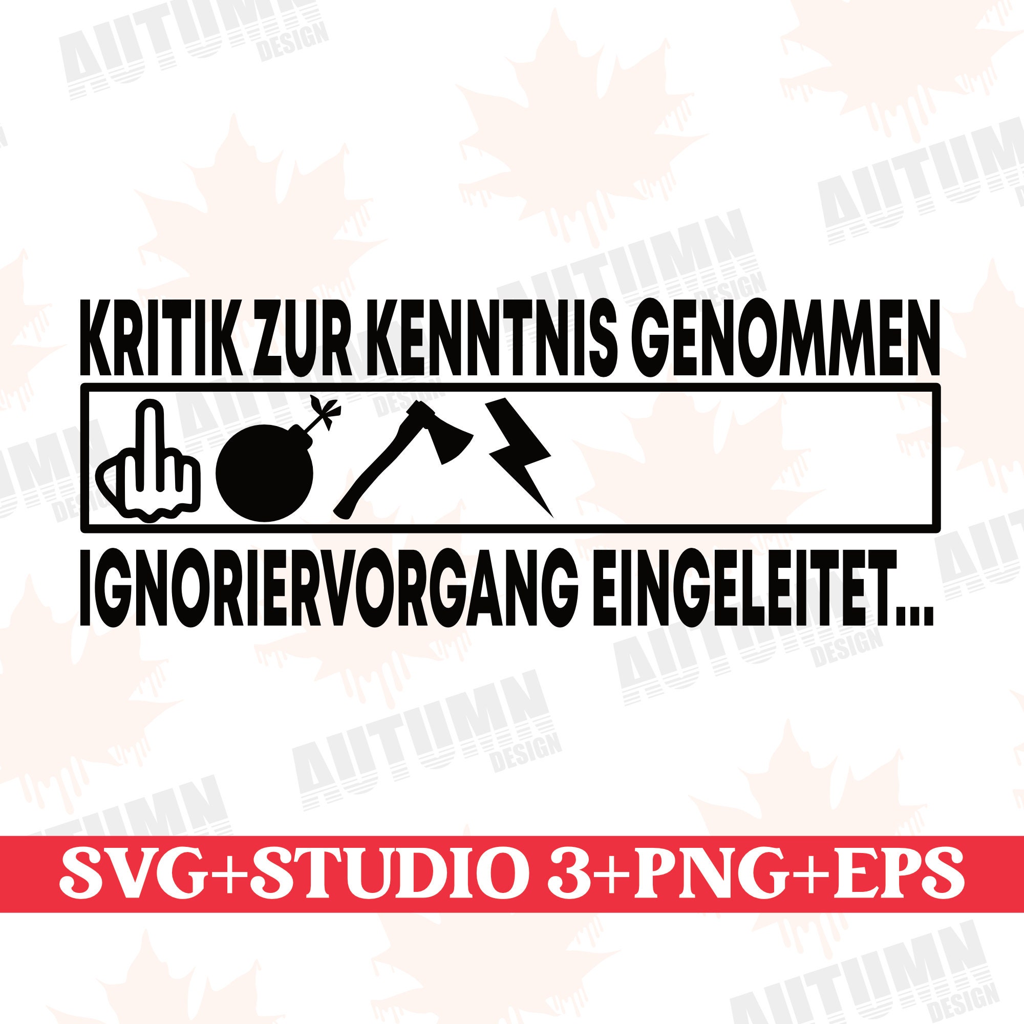 Baumwoll-Stoffbeutel „Kritik Zur Kenntnis Genommen“ – Lustiger Spruch, 46x36 Cm, 12 Liter