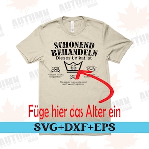 Treat gently Birthday T-Shirt Design Plotter file Birthday Round 40th 50th 60th Birthday Svg Birthday Party Svg Dxf Silhouette