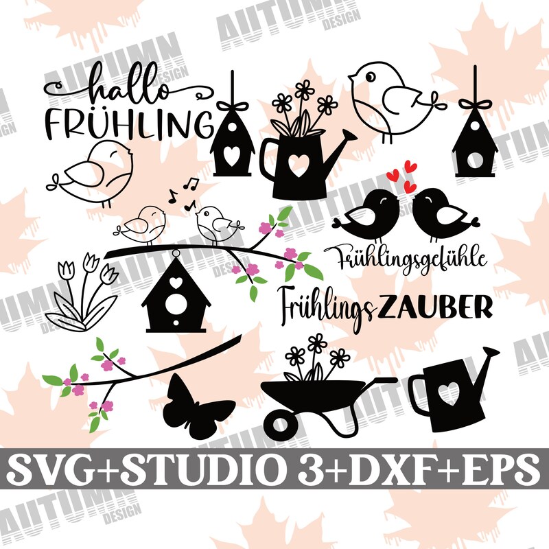 Plotterdatei frühling - Etsy.de