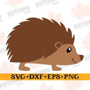 Plotterbestand egel, egel SVG, herfst SVG, clipart, silhouet, egel plotterbestand, SVG DXF PNG EPS, snijden bestand, digitale download