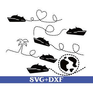Kreuzfahrtschiff Svg Plotterdatei, Urlaub, Reisen, Meer, Weltreise Svg, Kreuzfahrt Svg, Boot svg, Sommer Svg, Schneidedatei