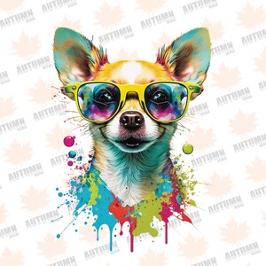 Chihuahua png sublimation file clipart cartoon dogs illustration pet art t shirt design mugs design digital download
