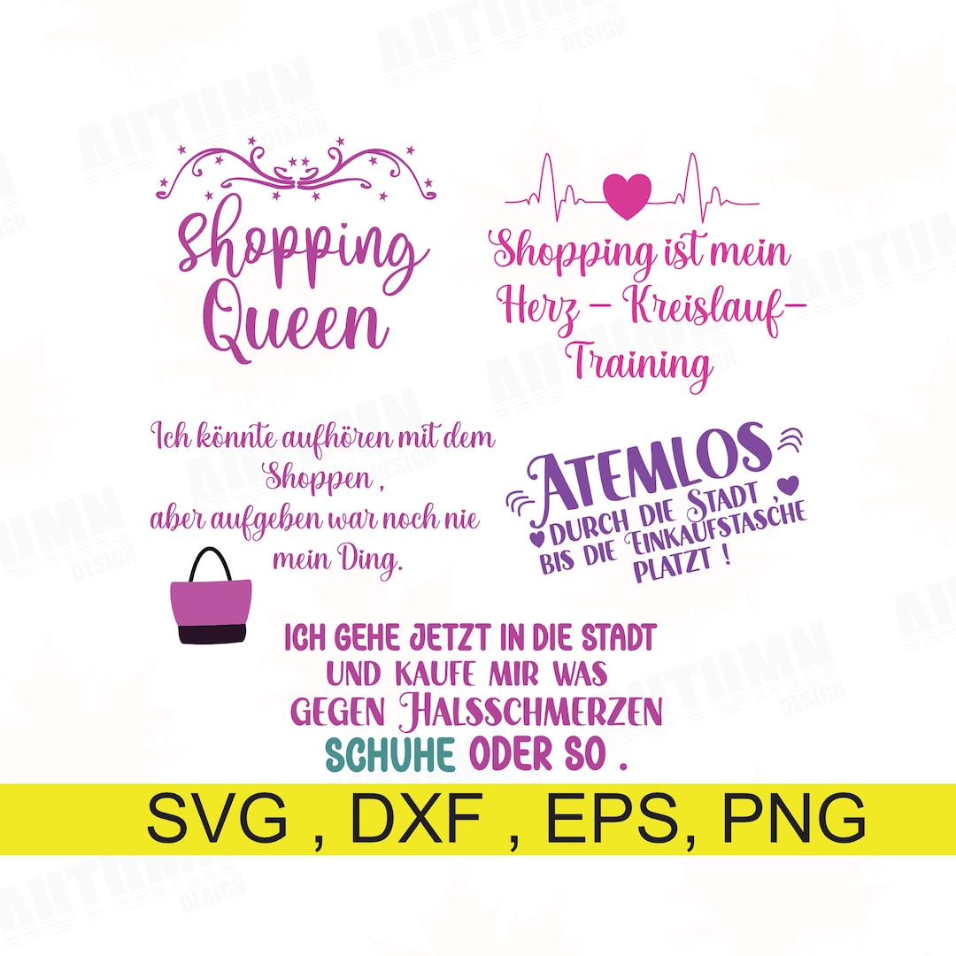 Sprüche über Shoppen