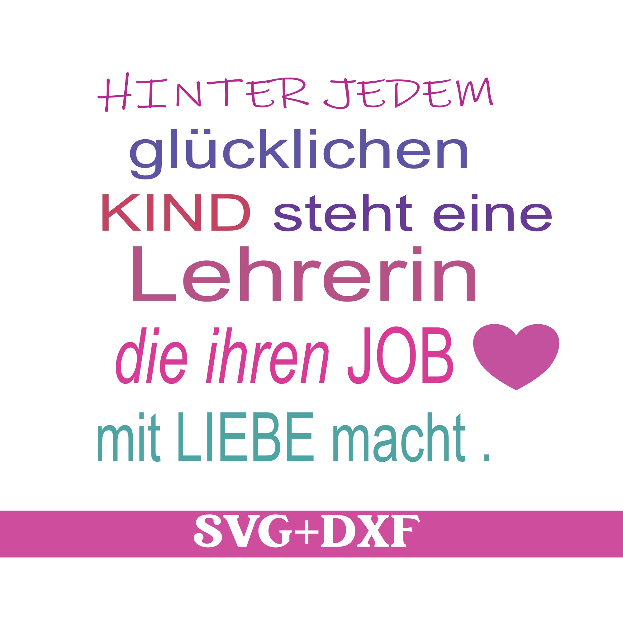 Plotterdatei Lehrerin Sprüche Abschied Filecut SVG Etsy