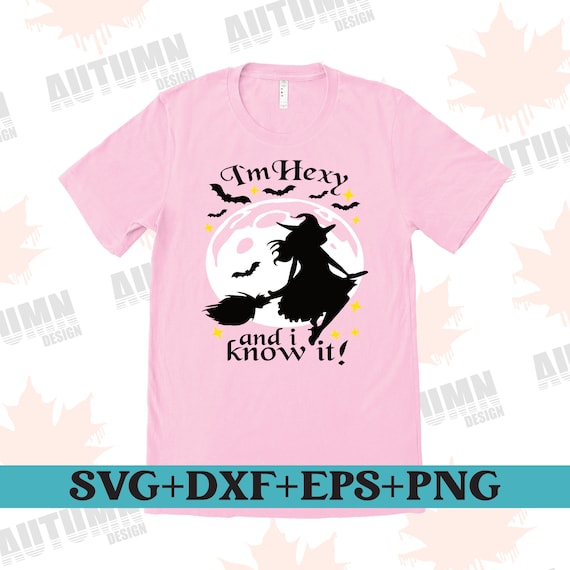 Plotterdatei Hexe, T Shirt Design Hexe Svg, Halloween Svg, Hexe Svg, Shirt Design Hexe, Sublimation, Clipart, Hexe Motiv, Svg Dxf Png Eps