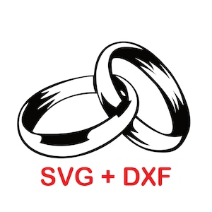 Marriage Rings Svg Plotter File Rings Wedding Rings Svg Marriage Svg Wedding Svg Engagement Ring Svg Clipart Svg Dxf Silhouette Cutting File