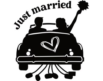 Plotterbestand bruiloft, bruiloft SVG, getrouwd SVG, de heer en mevrouw SVG, pasgetrouwden SVG, bruiloft silhouet, huwelijk SVG, net getrouwd SVG