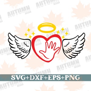 Star Child Svg, Plotter File Star Child, Star Child Angel Wings Svg, Stillbirth Svg, Mourning Baby Svg, Clipart Svg Dxf Png Eps, Cricut