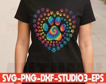 Hund Plotterdatei Katze Hundeliebe Svg Hunde Mama Herz Pfote Svg Clipart Silhouette Schneidedatei Sublimation T Shirt Tassen Svg Png Dxf