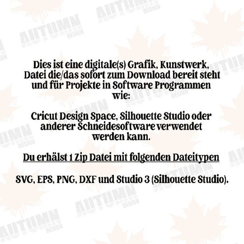 May include: Digital graphic file for download. This file can be used in design software like Cricut Design Space, Silhouette Studio, or other cutting software. The file includes the following formats: SVG, EPS, PNG, DXF, and Studio 3 (Silhouette Studio).