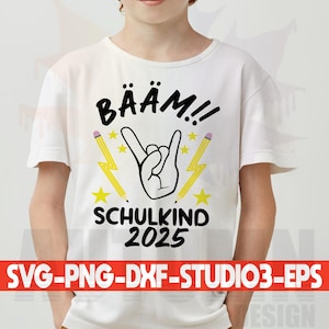 Schoolchild 2025 T-Shirt Design Svg Plotter File School Introduction First Grader School Enrollment 2025 Svg Sublimation Clipart Plotting Svg Png Dxf Eps