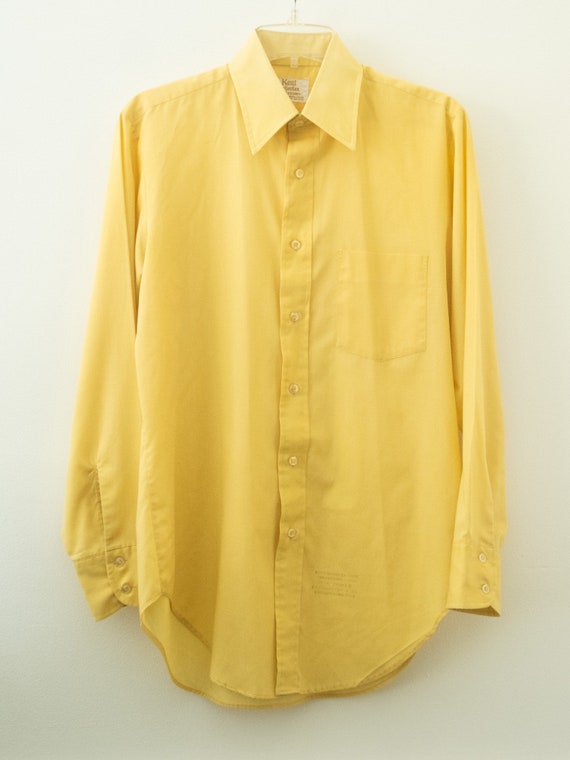 70s/80s Kent Collection by Arrow, Yellow Dress Shirt - Etsy 
