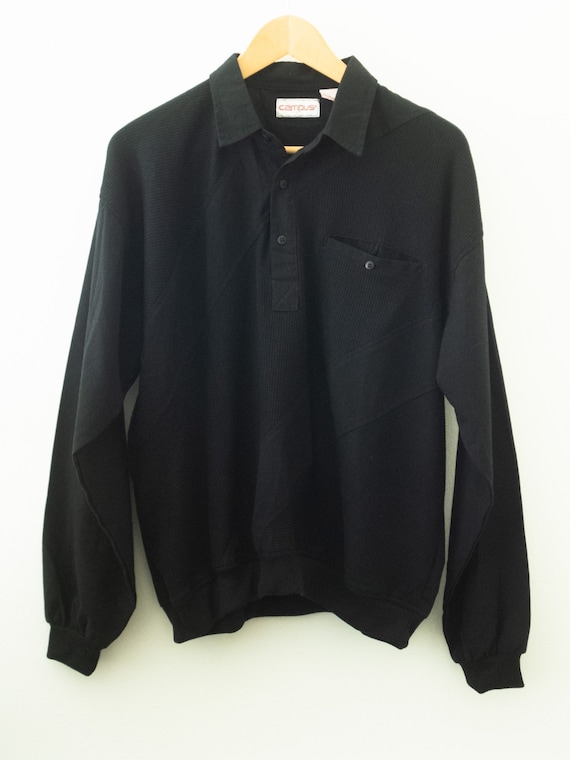 80’s Rad Campus Black dress shirt