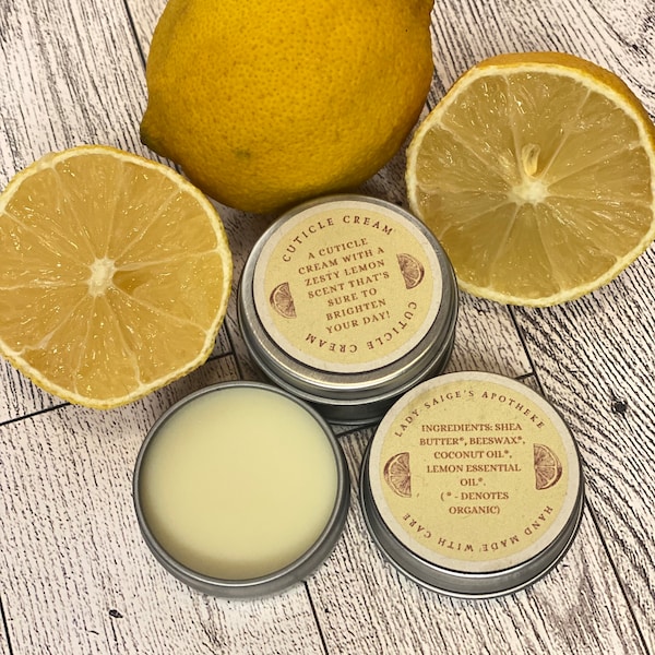 Organic, vegan, hand-made Cuticle Cream