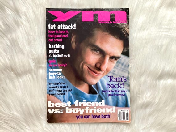 1992 Vintage YM Magazine Tom Cruise Cover Vintage 90s