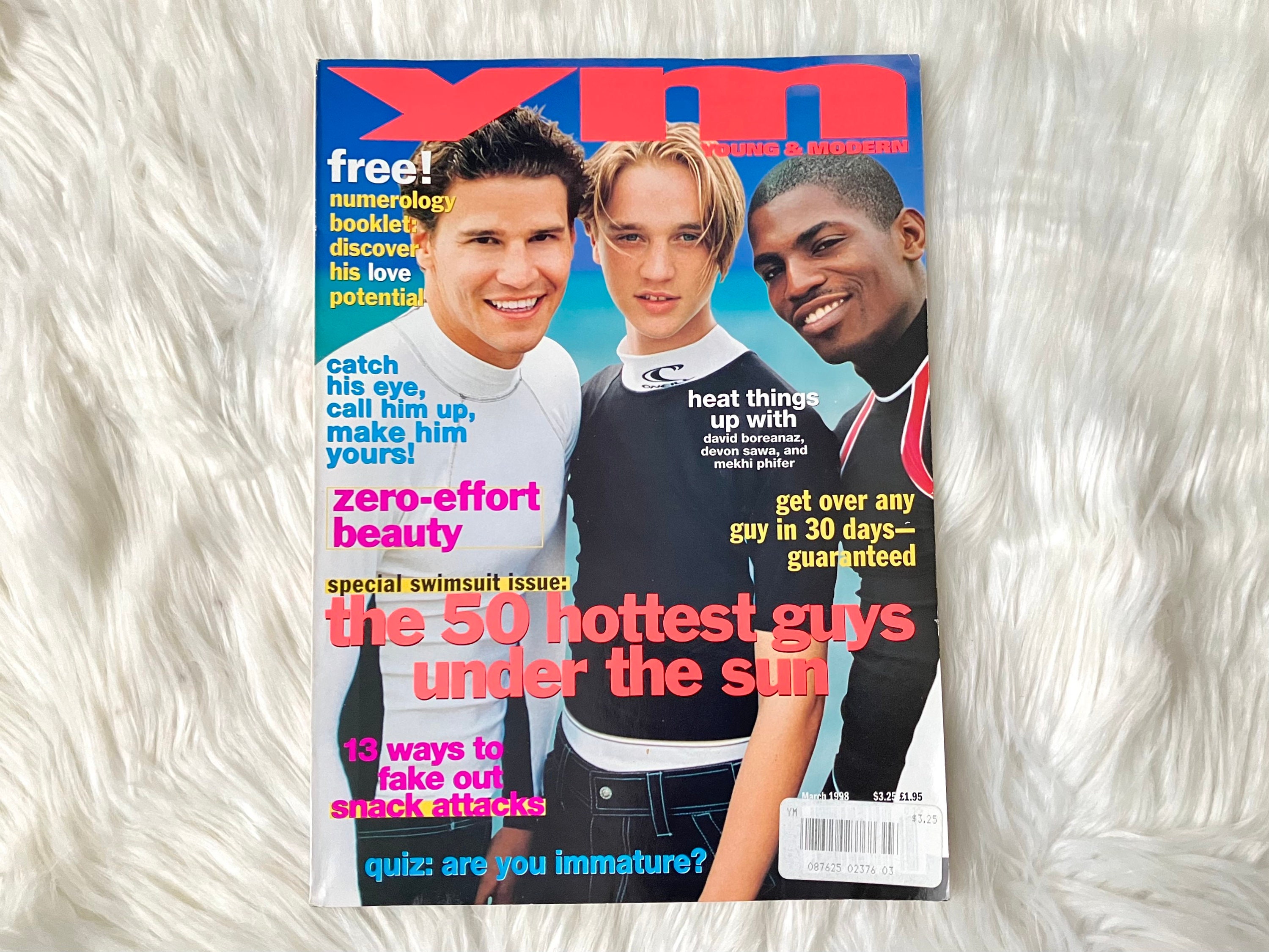 1998 Vintage YM Magazine Devon Sawa Cover Mekhi Phifer David