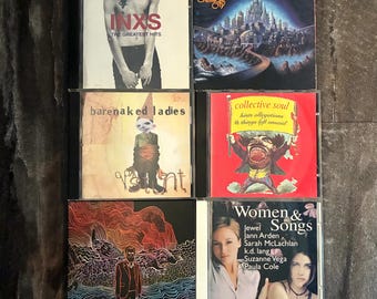 90s Vintage Cds Alternative, Classic Rock, Pop, Grunge Y2k