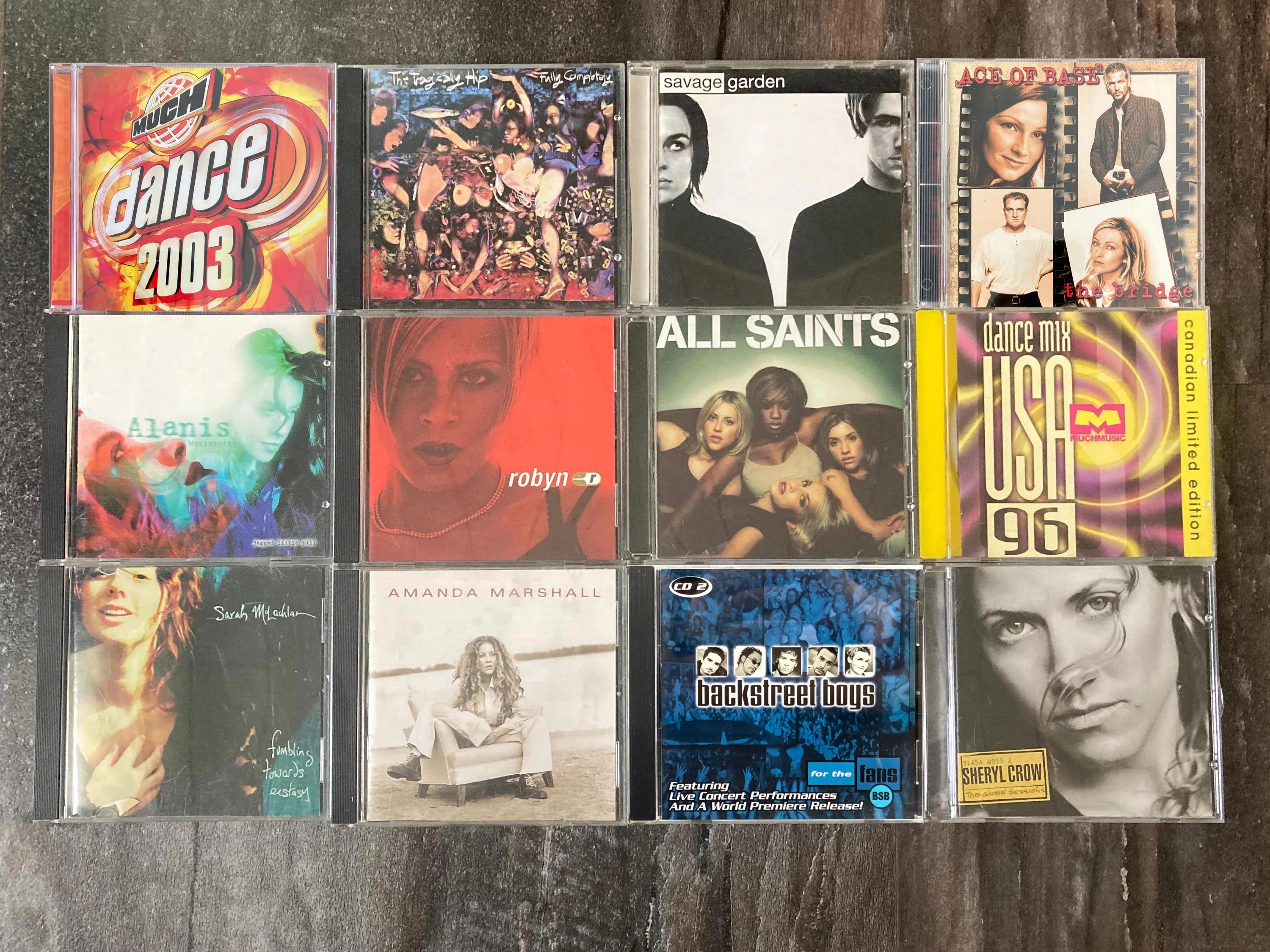90s Vintage Cds Alternative, Classic Rock, Pop, Grunge Y2k