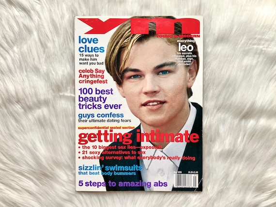 1998 Vintage YM Magazine Leonardo Dicaprio Cover Vintage 90s