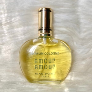60s Vintage Jean Patou Amour Amour Perfume Parfum Cologne 75 mL Rare Made in France Full Bottle Collectible Fragrance