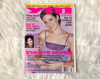 1998 Vintage YM Magazine Sarah McLachlan Cover Vintage 90s Aesthetic y2k Fashion Teen Issues Collage Ephemera August 1998 HTF Very Rare
