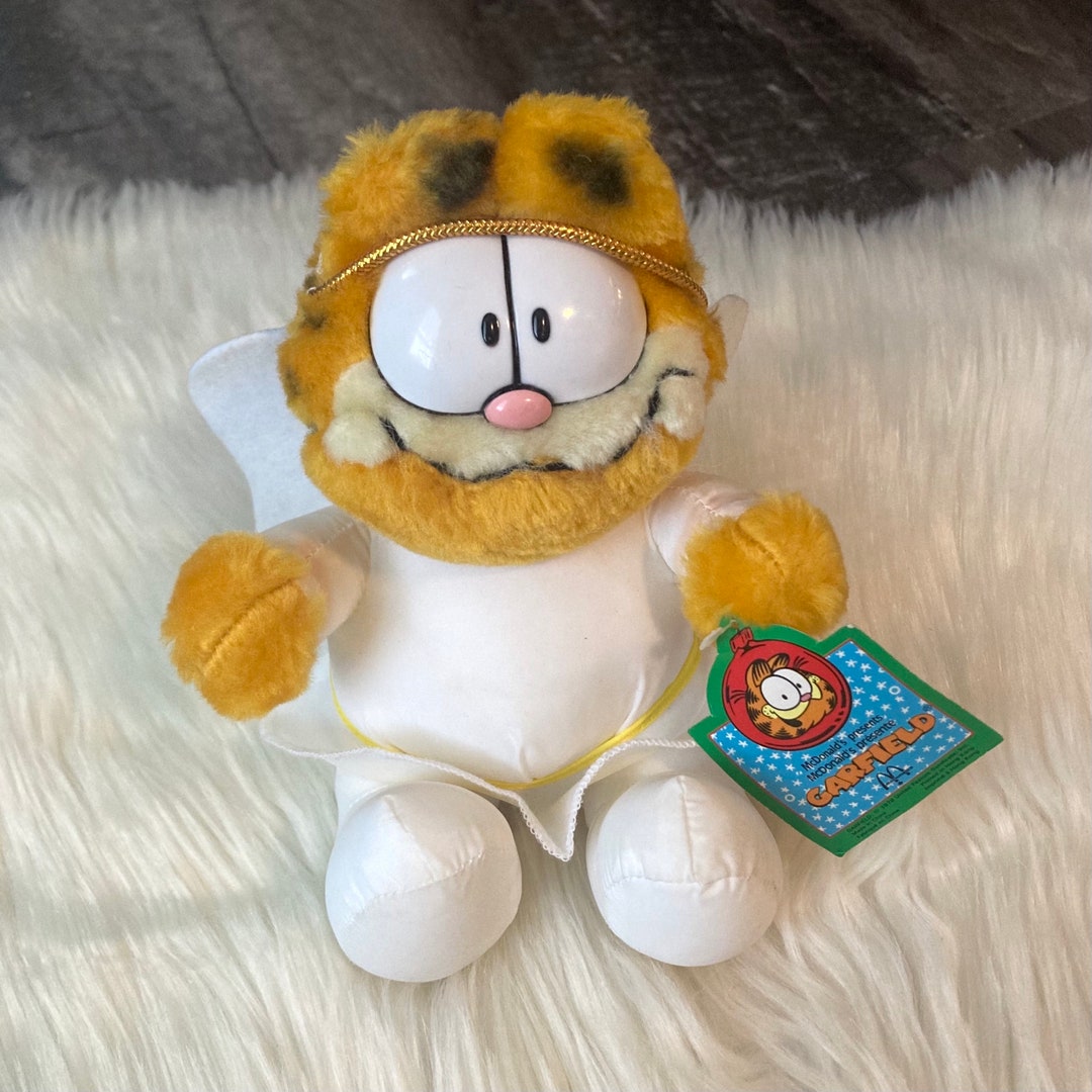 90年代ヴィンテージガーフィールド7インチぬいぐるみぬいぐるみ天使の