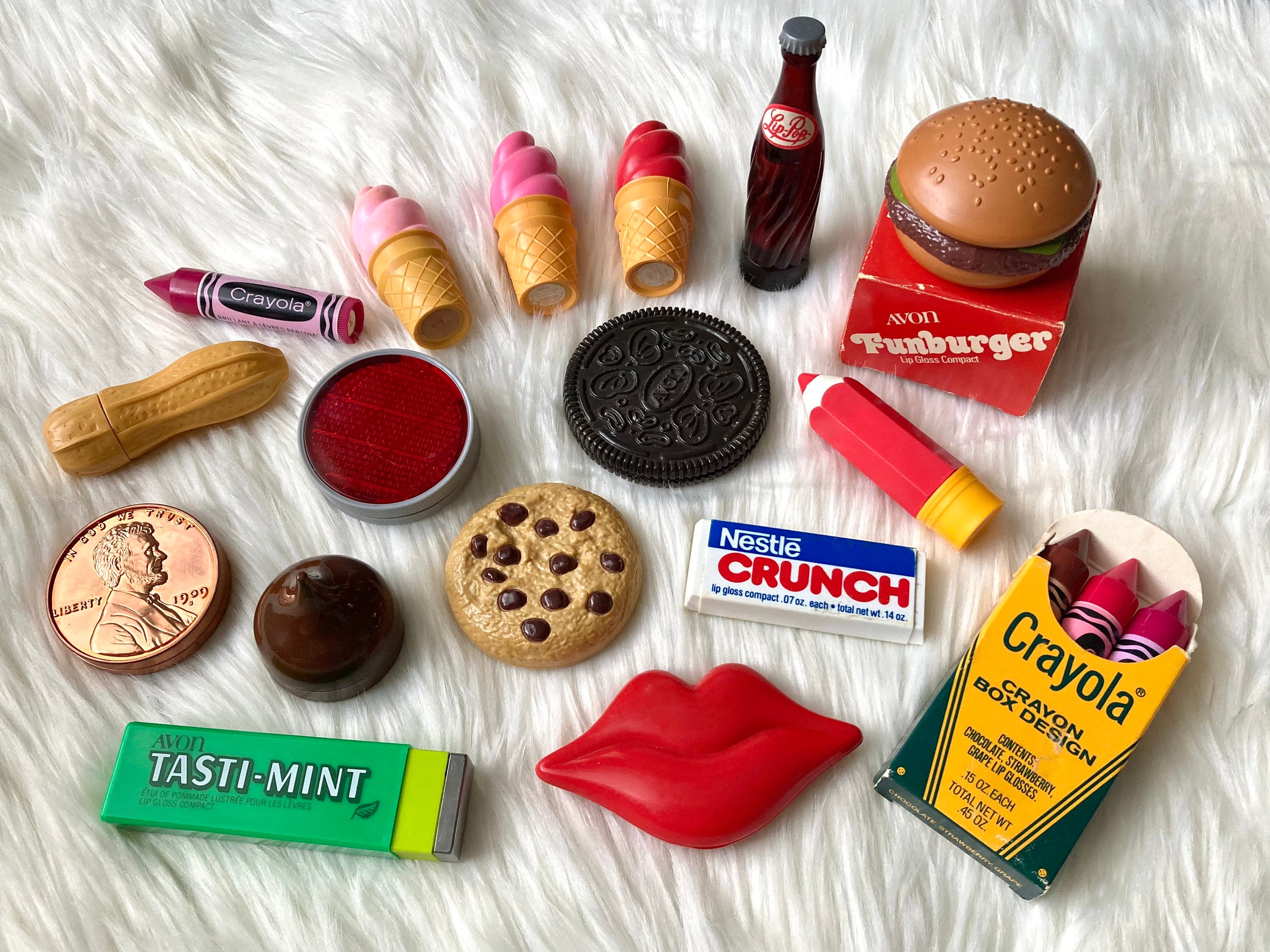 昭和レトロファンシー　ミツカン社 リップ消しゴム POP TONE 当時物　レア 70s Vintage Avon Lip Gloss Novelty Collectable Compacts Lip Balm