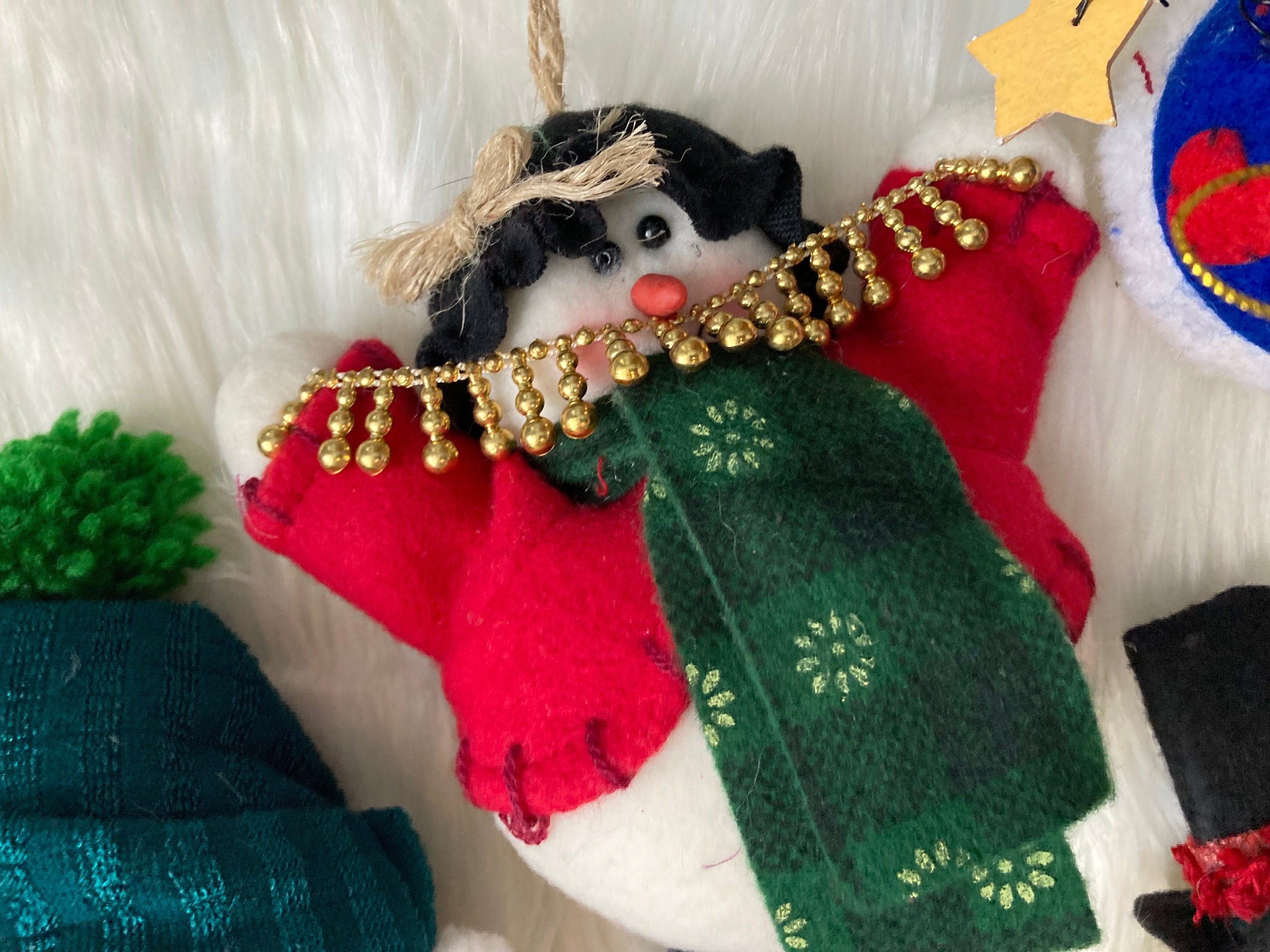 90s Vintage Set of 6 Snowman Christmas Ornaments Cute Kitschy Ornaments Standing Wine Toppers Retro Kitschmas Felt Decor Snowmen - Etsy 90s Vintage Set of 6 Snowman Christmas Ornaments Cute Kitschy Ornaments Standing Wine Toppers Retro Kitschmas Felt Decor Snowmen - Etsy