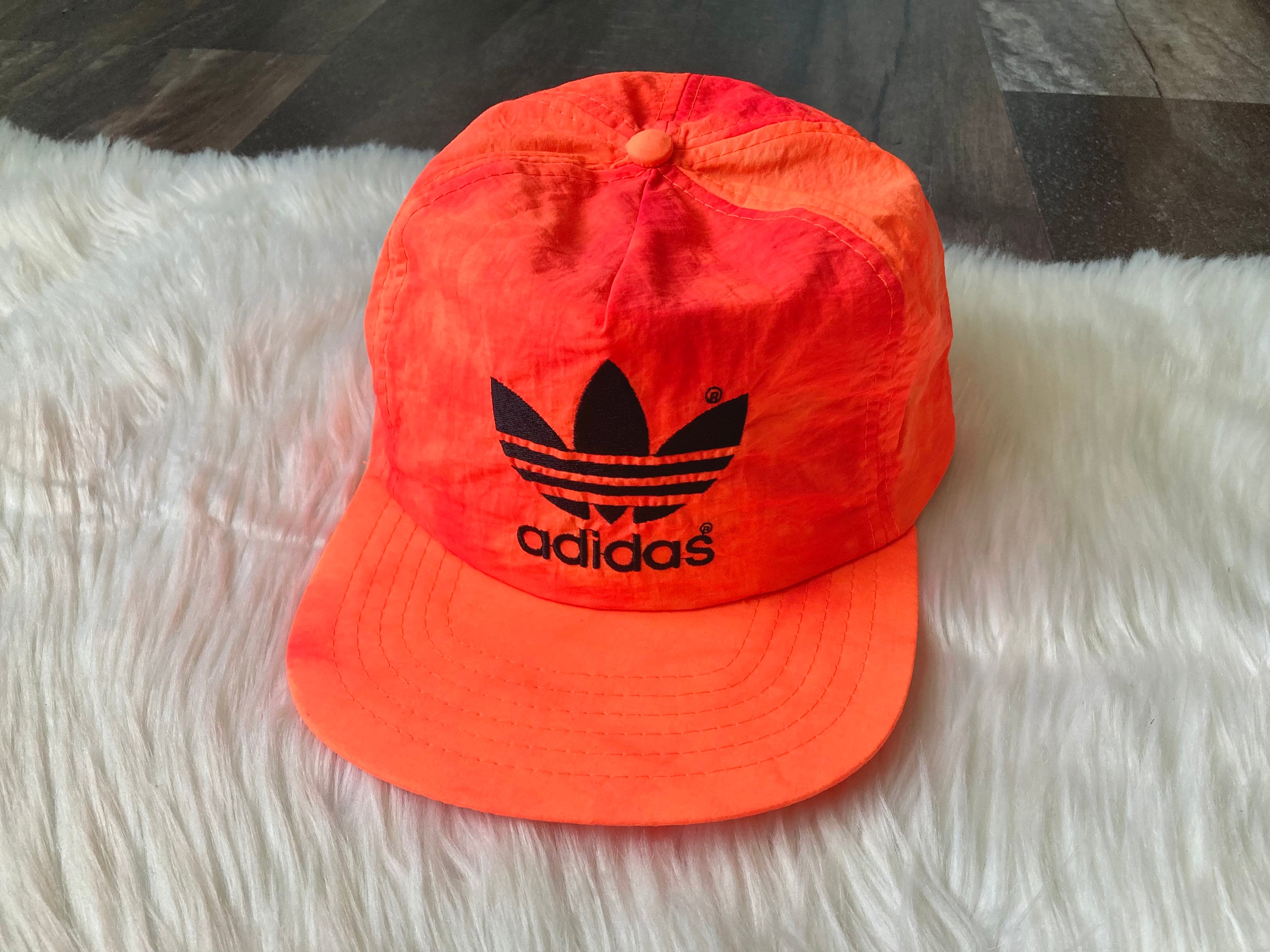 【最終値下】80s adidasアディダストレフォイルロゴ キャップ デサント製 希少 80s adidas デサント製 トレフォイルロゴ キャップヴィンテージ
