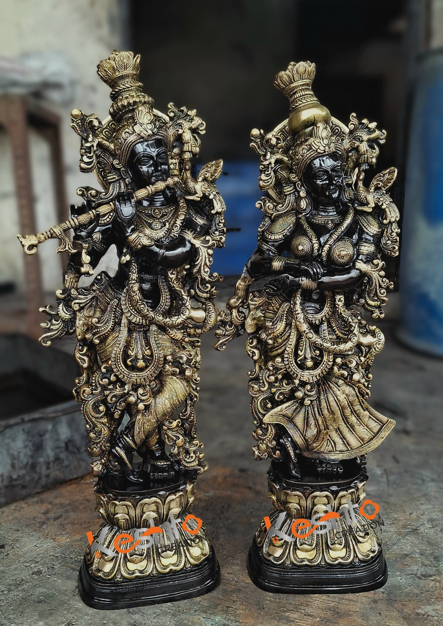 Lord Krishna Statue 75 Cm Lord Krishna Murti for Home Temple Etsy