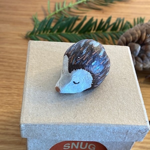 Hedgy Hedgehog Desk Pet, handmade, hand painted, clay pet hedgehog, woodland hedgehog, pet hedgehog, desk ornament,  lovely gift