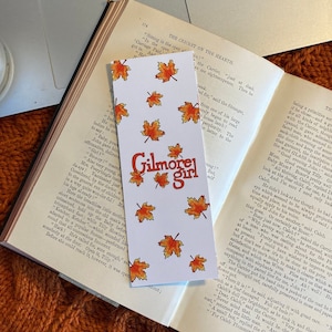 Segnalibro Gilmore Girl, segnalibro accogliente, segnalibro autunnale, amante dei libri, regalo autunnale, amante dell&#39;hygge, regalo autunnale, amante dell&#39;autunno