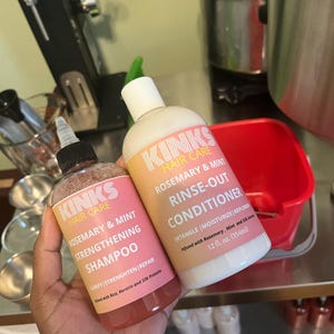 Set di shampoo e balsamo naturali per capelli secchi con rosmarino e menta