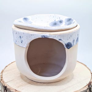 handgetöpferte Duftlampe, Räucherstövchen, handgefertigte Keramik, Teelicht aus Keramik