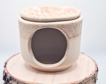 hand-made fragrance lamp, incense burner, handmade ceramics, ceramic tealight