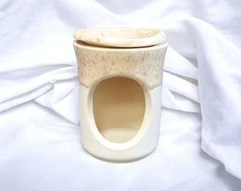 hand-made fragrance lamp, incense burner, handmade ceramics, ceramic tealight
