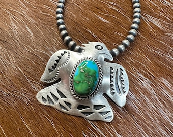 Darrell Cadman & Sterling Silver Thunderbird Pendant - Etsy