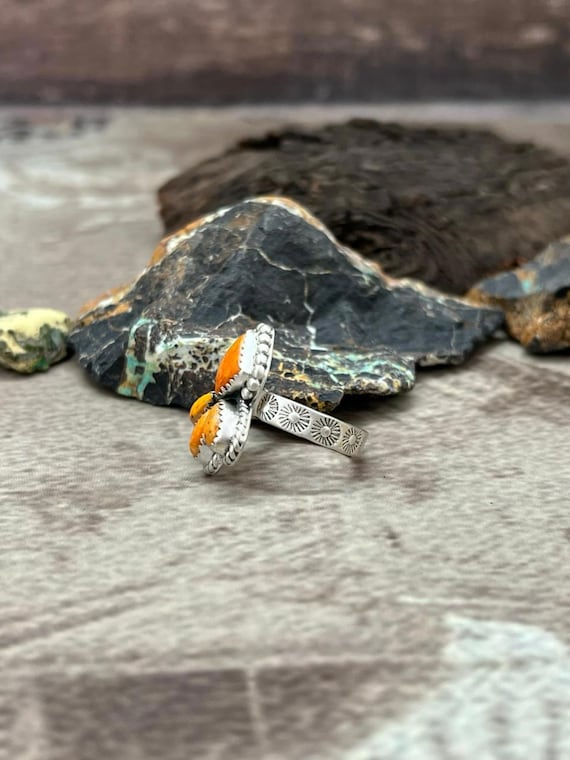 Handmade Sterling Silver Bumblebee Adjustable Rin… - image 4