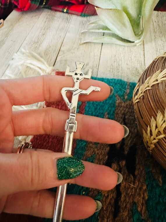 Navajo Sterling Silver Kachina Letter Opener Gem