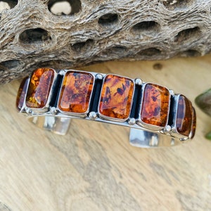 Navajo Sterling Silver Cuff Bracelet Signed